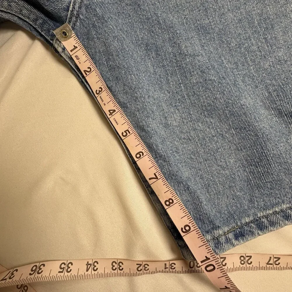 Wrangler Denim Shorts Mens 44 Relaxed Fit Blue Jean Shorts Cotton Casual Classic